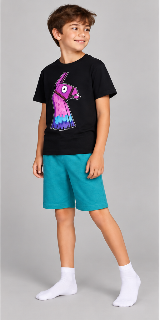 Fortnite Boys’ Short Pyjama Set — side view