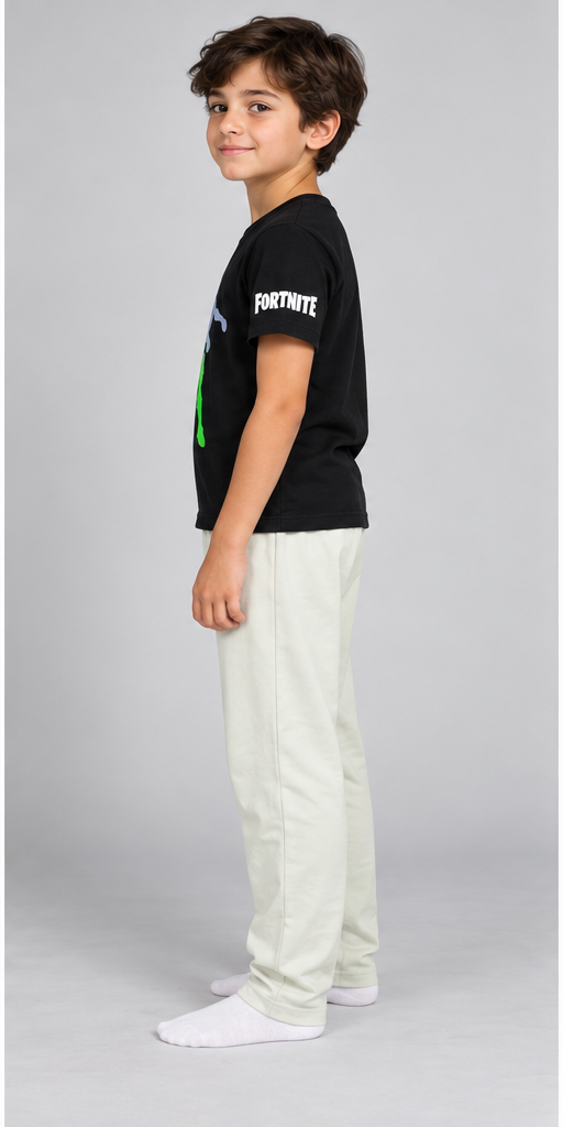Fortnite Ombre Flossing Emote Boys’ Long Pyjama Set — side model view